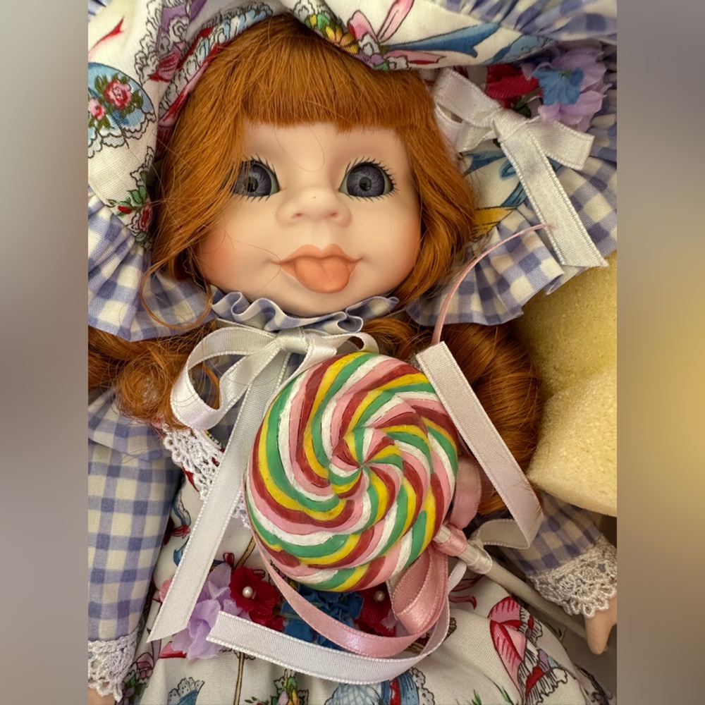 Treasure collection Candy Redhead Doll with Colorful 🍭 lollipop sucker
